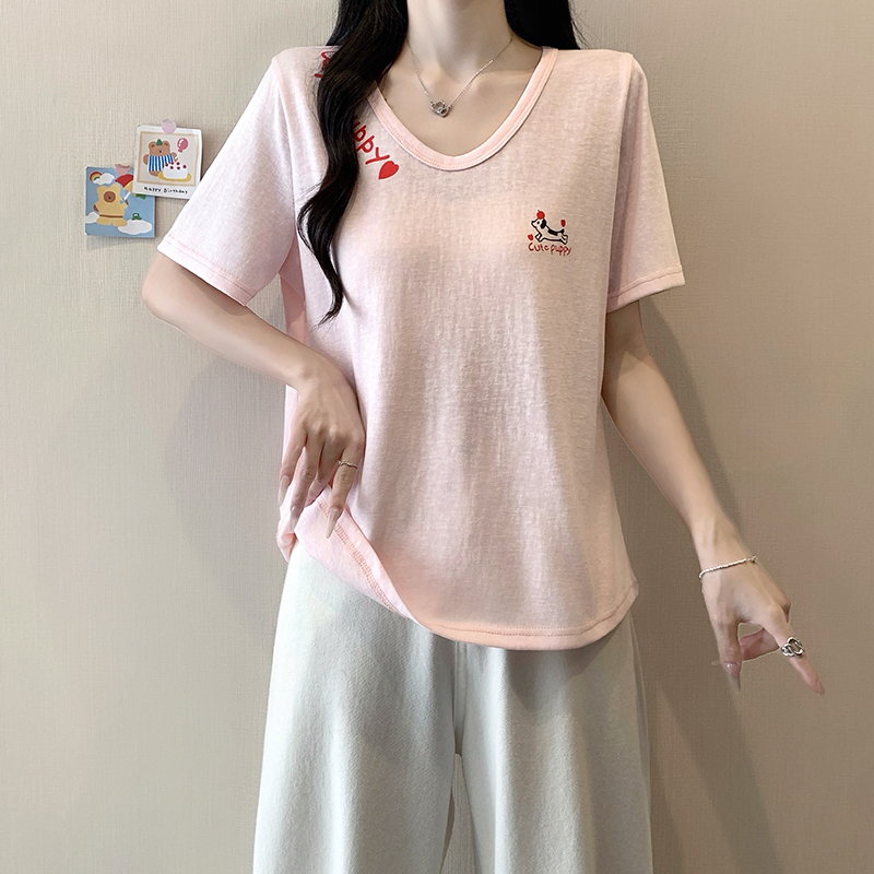 2026 Summer Plus Size Women's Cartoon Print Short Sleeve T-Shirt - Style ca19fa - Image 2