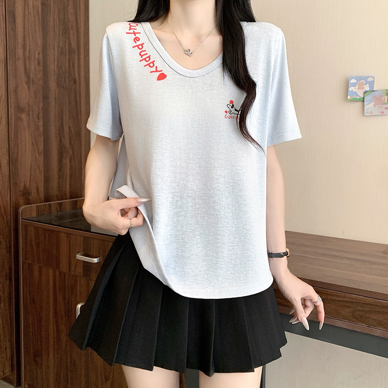 2026 Summer Plus Size Women's Cartoon Print Short Sleeve T-Shirt - Style ca19fa - Image 3