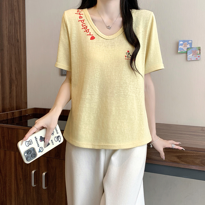 2026 Summer Plus Size Women's Cartoon Print Short Sleeve T-Shirt - Style ca19fa - Image 4